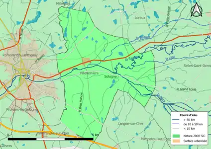 Le site Natura 2000 « la Sologne » couvre entièrement la commune.