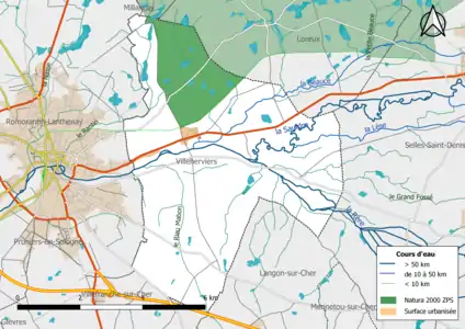 Une partie du territoire communal est incluse dans le site Natura 2000 les « Étangs de Sologne ».