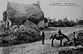 Loctudy : le vieux four à pain et l'abreuvoir de Kermenhir (carte postale A. Danlan, vers 1920).