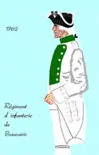 régiment de Beauvoisis de 1762 à 1767