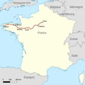 Voir la carte de la ligne.