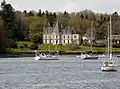 Le château de Kerouzien en Plomelin vu de Pors Keraign en Gouesnach