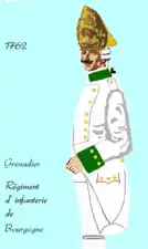 grenadier du régiment de Bourgogne de 1762 à 1776