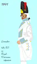 grenadier de 1791 à 1794