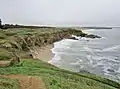 Les falaises entre la plage de la Falaise et la plage du Loc'h.