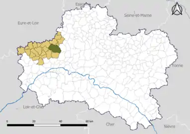 Chevilly dans la communauté de communes de la Beauce loirétaine en 2020.