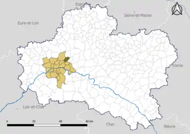 Marigny-les-Usages dans Orléans Métropole en 2020.