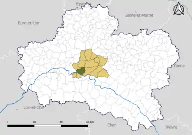 Saint-Denis-de-l'Hôtel dans le canton de Châteauneuf-sur-Loire en 2020.