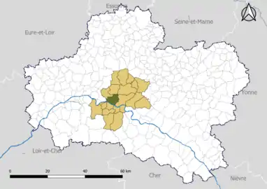 Saint-Denis-de-l'Hôtel dans la communauté de communes des Loges en 2020.