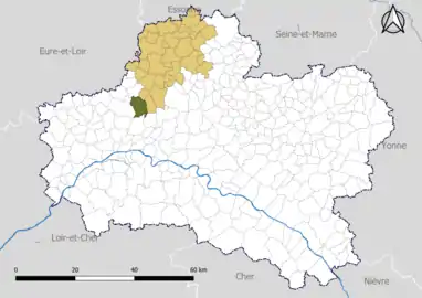 Saint-Lyé-la-Forêt dans le canton de Pithiviers en 2020.
