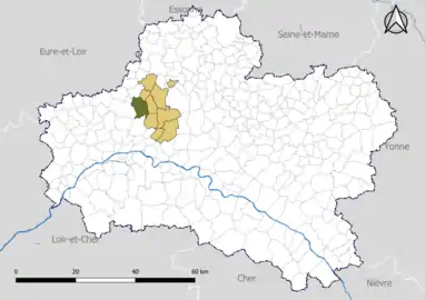 Saint-Lyé-la-Forêt dans la communauté de communes de la Forêt en 2020.