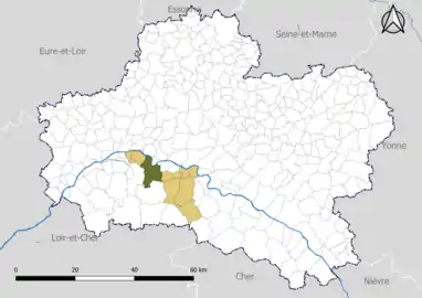 Sandillon dans le canton de Saint-Jean-le-Blanc en 2020.