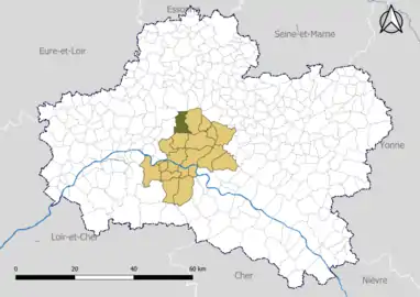 Sully-la-Chapelle dans la communauté de communes des Loges en 2020.