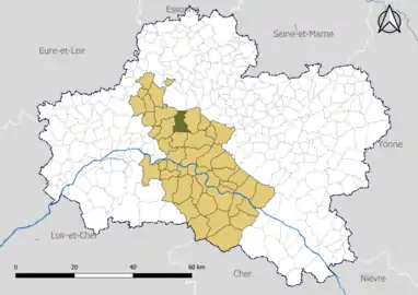 Sully-la-Chapelle dans le Pôle d'équilibre territorial et rural (PETR) Forêt d'Orléans-Loire-Sologne en 2020.