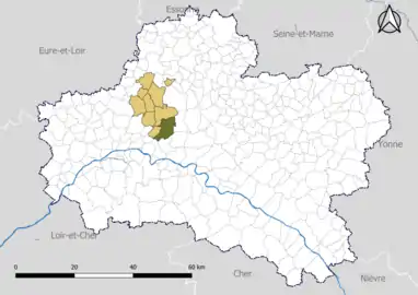 Traînou dans la communauté de communes de la Forêt en 2020.