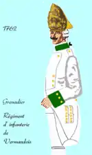 grenadier du régiment de Vermandois de 1762 à 1767