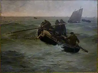 La Pêche aux maquereaux (1881), musée des Beaux-Arts de Quimper.