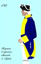 régiment d’Anhalt de 1762 à 1776