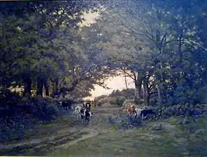 Le Soir en Bretagne (vers 1881), musée des beaux-arts de Quimper).