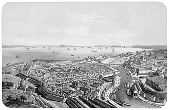 Port de mer d’Europe - Vue de Brest, 1865-1900 (archives municipales de Brest).