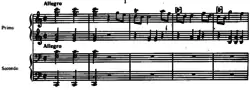 Image illustrative de l’article Sonate pour piano à quatre mains en do majeur, K. 19d