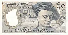 50 francs Quentin de La Tour, Face recto
