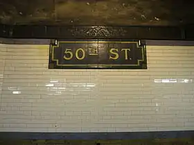 Image illustrative de l’article 50th Street (métro de New York)