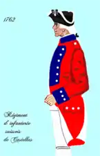 Sous le commandement du colonel Castellas à partir de 1762.