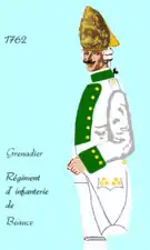 grenadier, de 1762 à 1767