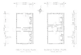 Plan des étages.