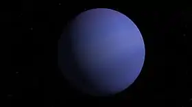 Simulation de la planète extrasolaire 55 Cancri b. (Celestia)