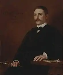 Johannes Baumann, demi-frère d'Ida Baumann et peint par celle-ci, vers 1910, Bibliothèque cantonale d'Appenzell Rhodes-Extérieures.