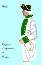 Régiment de Vexin de 1762 à 1776