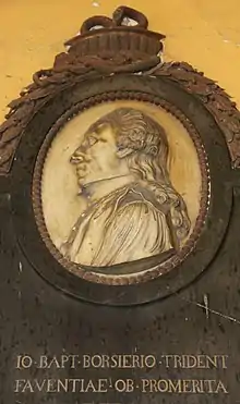 Médaillon commémoratif de Giovanni Battista Borsieri