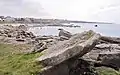 Le littoral vu vers le sud depuis la pointe de Pors Doun.