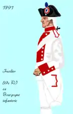 59e régiment d’infanterie de ligne de 1791 à 1792