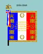 Drapeau de 1854 à 1860 (avers)