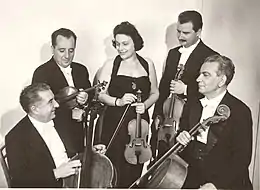 Photo des membres du quintette Boccherini.