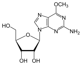 Structure de la 6-O-méthylguanosine