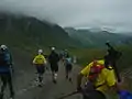 Début de la descente du col de la Chiaupe (2 492 m)