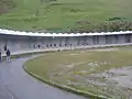 Passage dans la piste de bobsleigh sur la 6000D