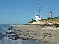 L'ancienne tour Vauban, le phare des Baleines et le sémaphore.