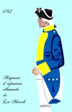 régiment de La Mark de 1762 à 1767