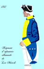 régiment de La Mark de 1767 à 1776