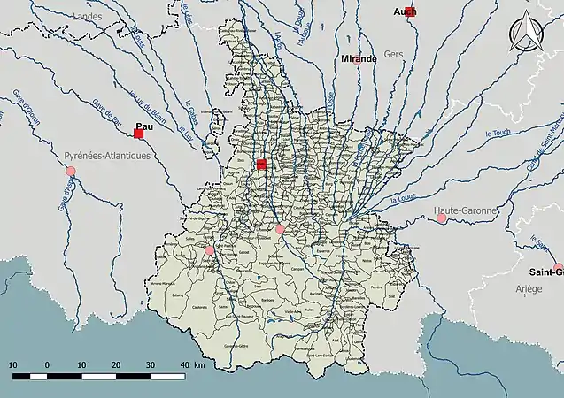 Les Hautes-Pyrénées sont dans le Bassin Adour-Garonne