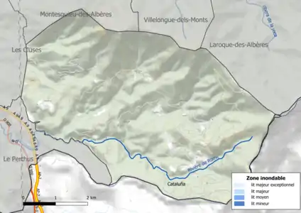 Carte des zones inondables.