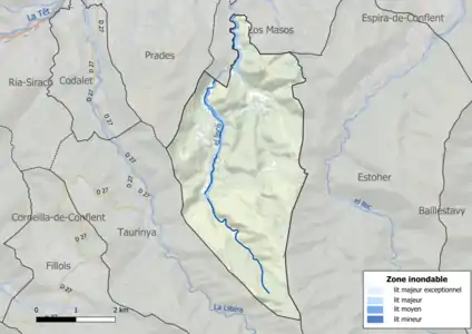 Carte des zones inondables.