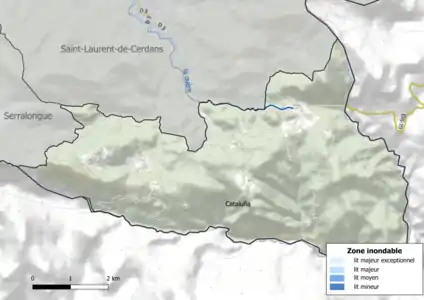 Carte des zones inondables.