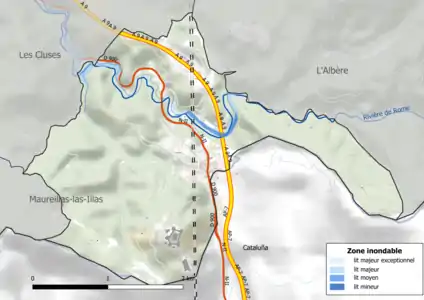 Carte des zones inondables.