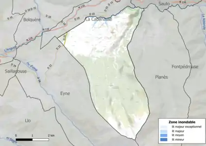 Carte des zones inondables.